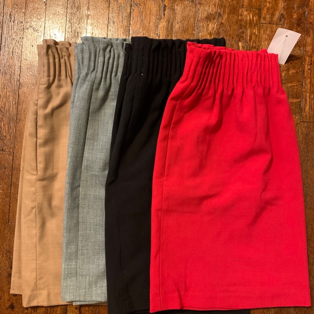 FOUR J.Crew Mercantile Sidewalk Pocket Skirt size 4 - NWT red skirt